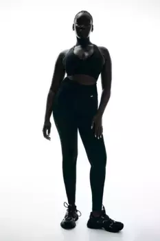 Безграничные бесшовные колготки H&M, черный
