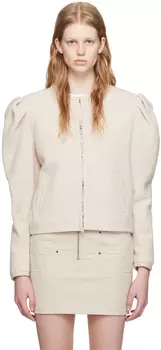 Бежевая эффектная куртка Isabel Marant