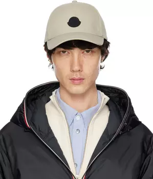 Бежевая бейсболка Moncler