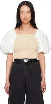 Бежевая блузка Devana SEA NY