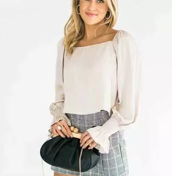 Бежевая блузка со спинкой Tayla Tulip falcon park