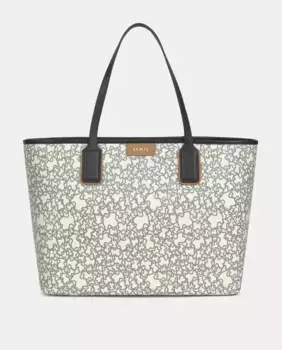 Бежевая большая сумка через плечо Tous Kaos с логотипом, бежевый