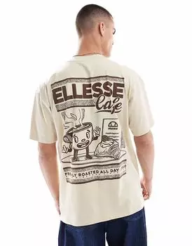Бежевая футболка ellesse Mulini