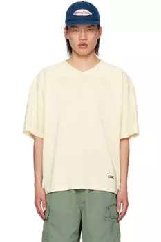 Бежевая футболка «Мичман» nanamica