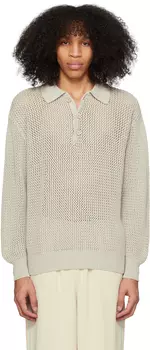 Бежевая футболка-поло Lucero Gimaguas