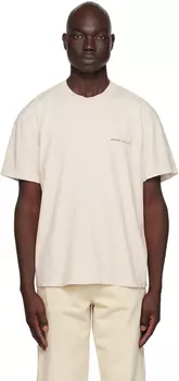 Бежевая футболка с городом Awake NY