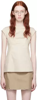 Бежевая футболка с кепкой Elena Velez