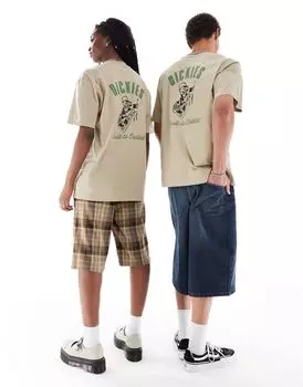 Бежевая футболка с короткими рукавами Dickies mclean