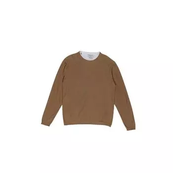 Бежевая хлопковая футболка Hamaki-Ho