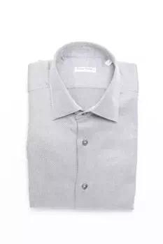 Бежевая хлопковая мужская рубашка ROBERT FRIEDMAN