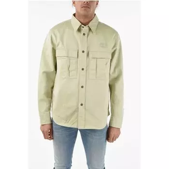 Бежевая хлопковая рубашка Diesel, Beige