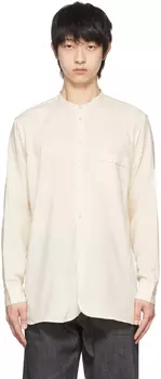 Бежевая хлопковая рубашка Taiga Takahashi