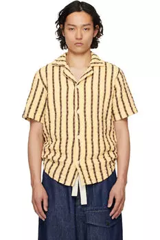 Бежевая и коричневая рубашка Cuba Waffle OAS