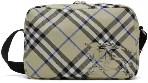 Бежевая клетчатая сумка через плечо Burberry, Lichen