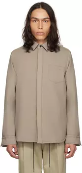 Бежевая костюмная рубашка sacai