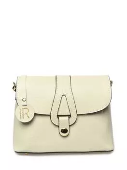 Бежевая кожаная сумка Isabella Rhea, бежевый