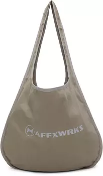 Бежевая круглая сумка AFFXWRKS