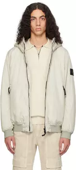 Бежевая куртка 40823 Crinkle Reps R-NY Stone Island