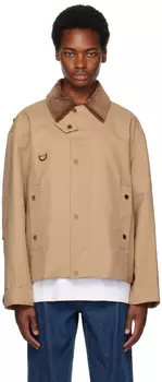 Бежевая куртка из фурнитуры Solid Homme