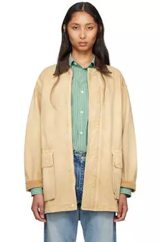 Бежевая куртка из органического хлопка AURALEE