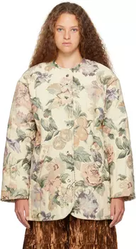 Бежевая куртка наперстянки Collina Strada