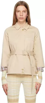 Бежевая куртка с поясом Acne Studios