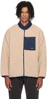 Бежевая куртка с воротником-стойкой Gramicci