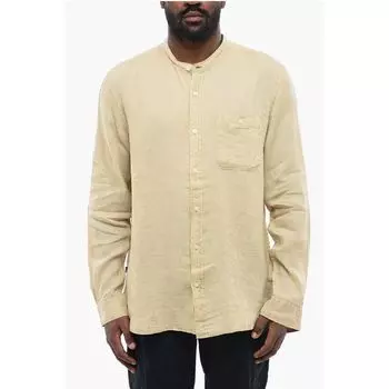Бежевая льняная рубашка Woolrich, Beige