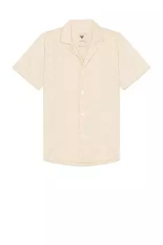 Бежевая махровая рубашка Machu Cuba Oas, бежевый