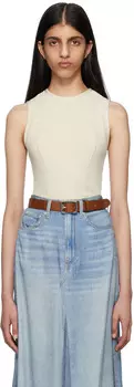 Бежевая майка Echo rag & bone