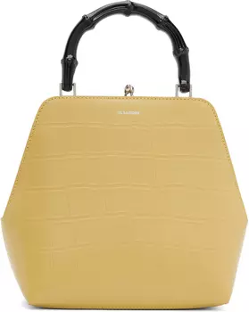 Бежевая маленькая сумка Goji Jil Sander