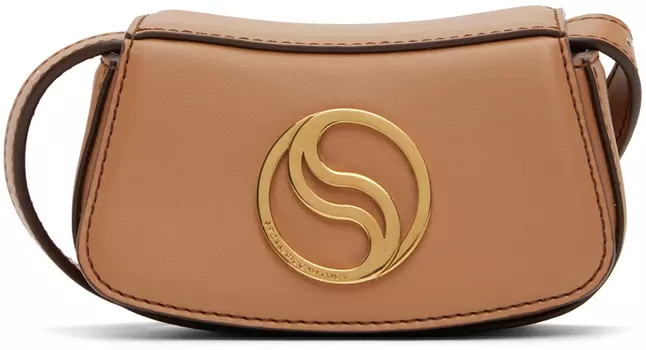 Бежевая маленькая сумка S-Wave Stella McCartney
