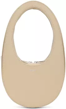 Бежевая мини-сумка Coperni