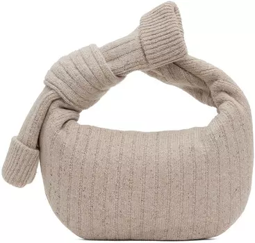 Бежевая мини-сумка Jodie Bottega Veneta, цвет Dune melange