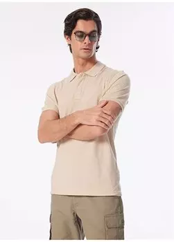 Бежевая мужская базовая футболка-поло SPBF4SM-TST5017 People By Fabrika, бежевый