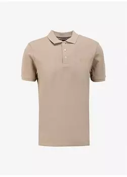 Бежевая мужская футболка-поло 4B4800000001 Beymen Business, бежевый