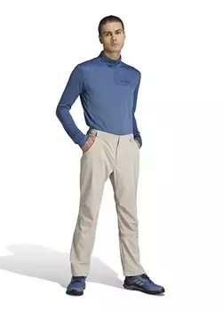 Бежевая мужская футболка-поло Adidas