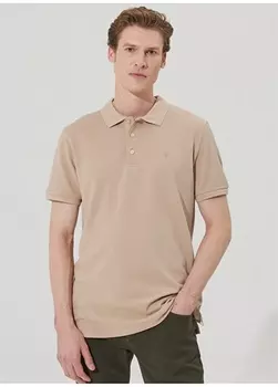Бежевая мужская футболка поло Beymen Business