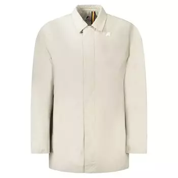 Бежевая мужская куртка из полиамида K-Way, бежевый