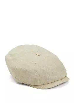 Бежевая мужская льняная шляпа Stetson