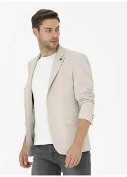 Бежевая мужская микро-куртка Slim Fit R20059/SC Pierre Cardin, бежевый