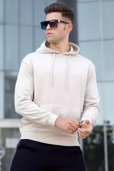 Бежевая мужская толстовка 5314 MADMEXT