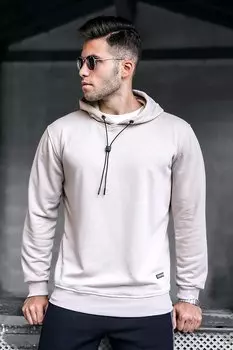 Бежевая мужская толстовка 5334 MADMEXT