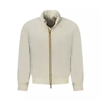 Бежевая нейлоновая мужская куртка K-Way, бежевый