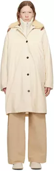 Бежевая парка с капюшоном Jil Sander