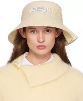 Бежевая пляжная шляпа La Casa 'Le chapeau Vela' JACQUEMUS