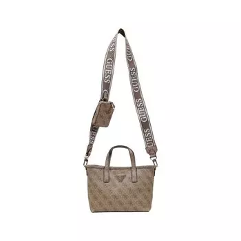 Бежевая полиэтиленовая сумка GUESS
