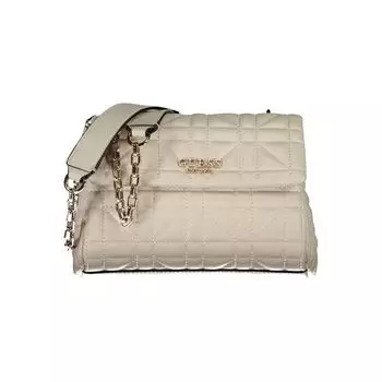 Бежевая полиэтиленовая сумка Guess Shoes