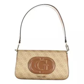 Бежевая полиэтиленовая сумка Guess Shoes