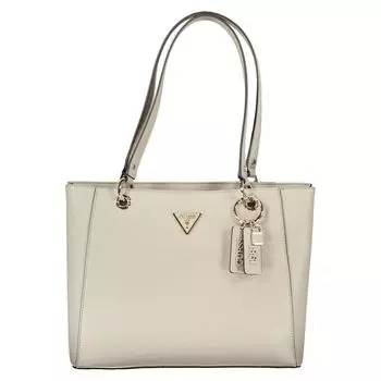 Бежевая полиэтиленовая сумка Guess Shoes